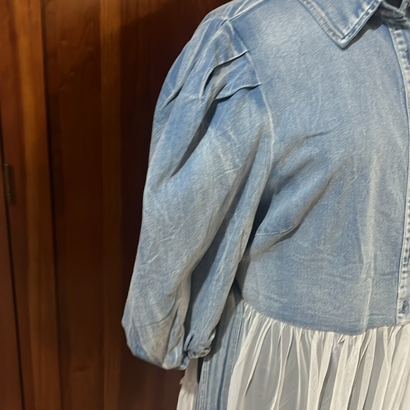 Denim and Tulle Tunic - Picture 3 of 7